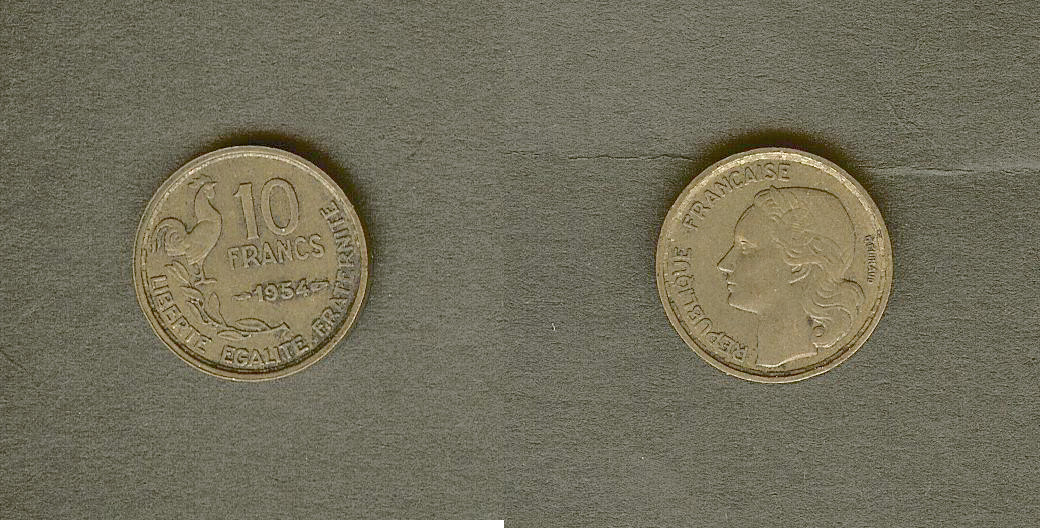 10 francs Guiraud 1954 TTB+